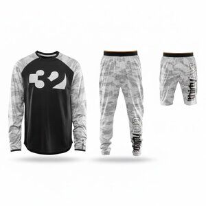 3pcs ThirtyTwo Ridelite UnderLayer Kit Long Sleeve Shirt + Pants + Shorts